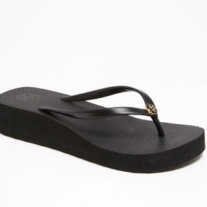 Tory Burch wedge flip flops